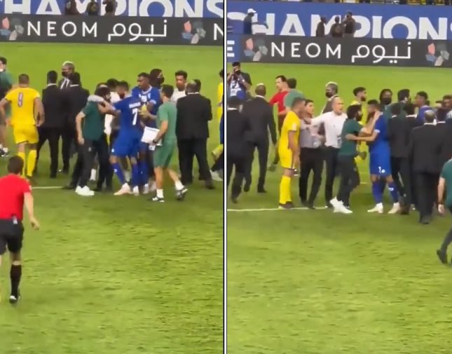 أول إجراء للاتحاد الآسيوي بشأن المشاجرة بعد نهاية مباراة الهلال والنصر في دوري أبطال آسيا