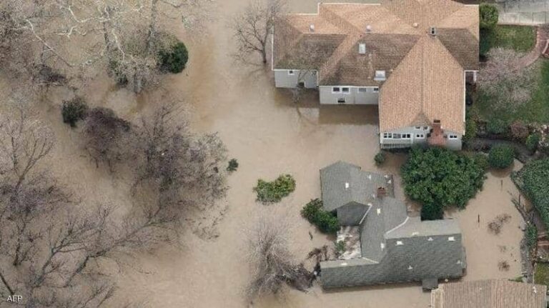 الأرصاد الجوية: عواصف كاليفورنيا قد تتسبب في أمطار تاريخية